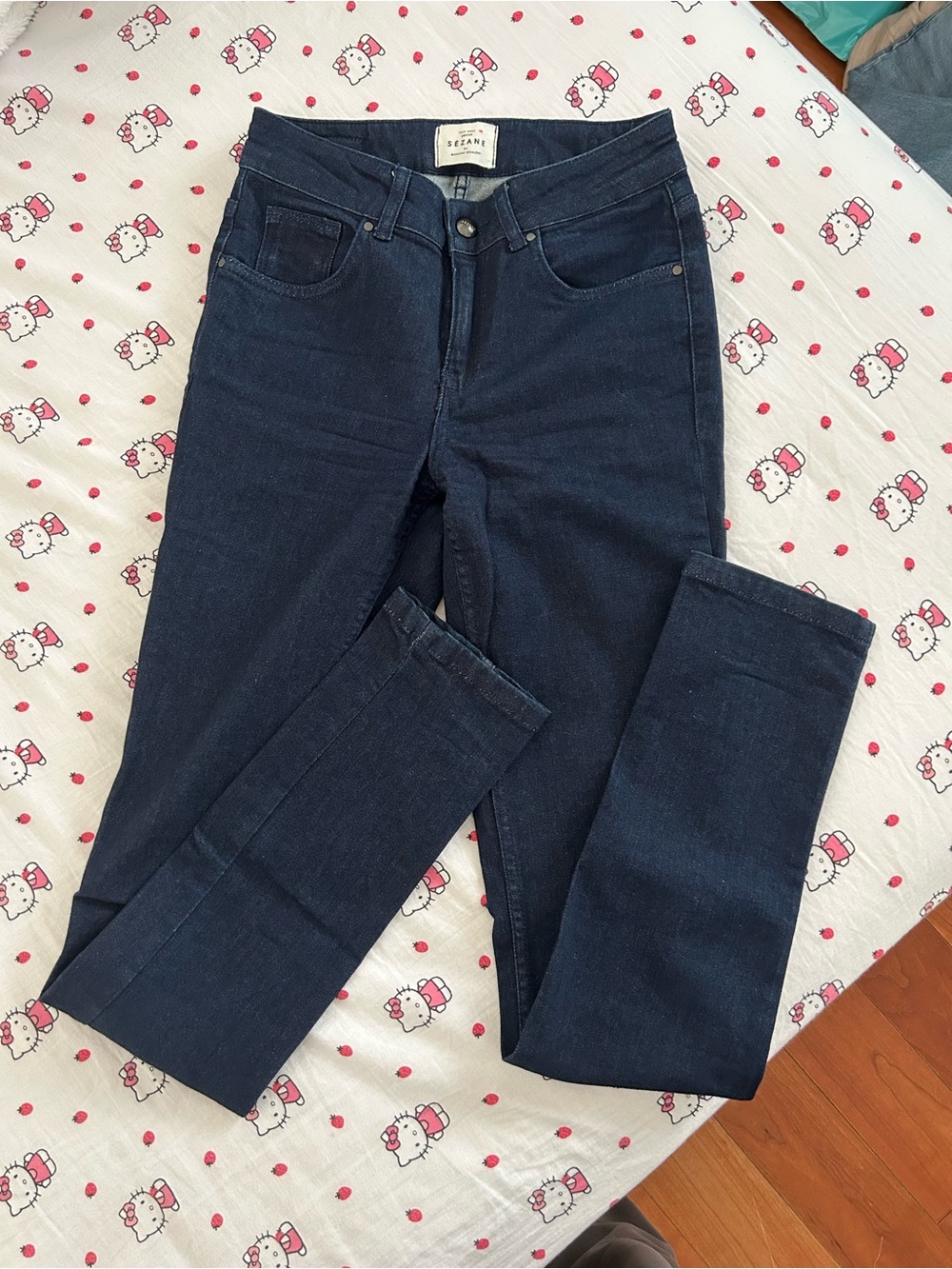 Sézane Indigo High-Rise Skinny Jeans